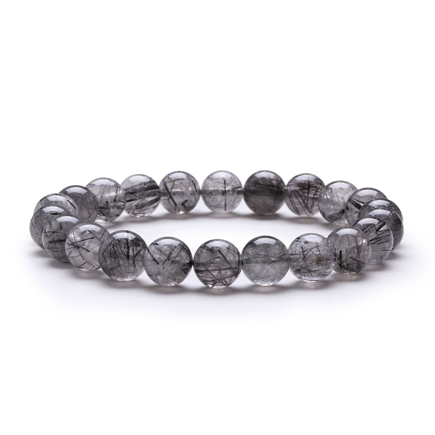  J.Fée Stone Bracelet Rutilated Quartz Crystal Bracelet Healing Bracelet