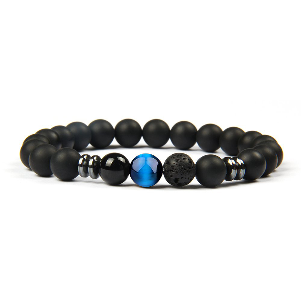 J.Fée Black agate bracelet