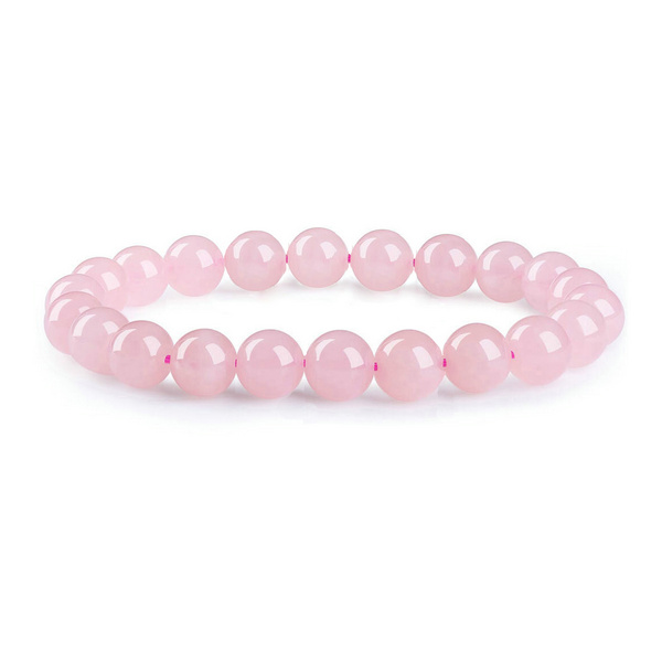 J.Fée 8mm Natural Stone Bracelet for Women Rose Quartz Bracelet Crystal Bracelet